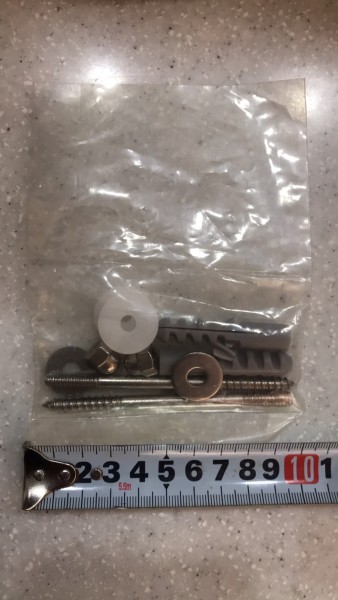 【麗室衛浴】 國產A-008-3 馬桶 小便斗用固定白鐵螺絲包+墊片