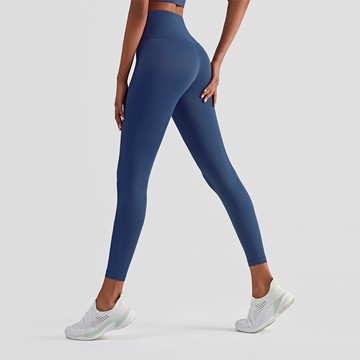 高腰無尷尬線後口袋九分瑜珈/運動/緊身機能褲