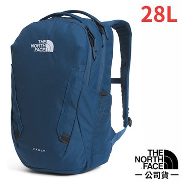 【The North Face】VAULT 抗撕裂多功能後背包26L.通勤包.電腦包_3VY2-ART 深藍/白 N