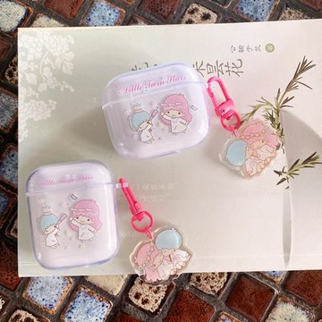 雙子星適用airpods3保護套二2三代pro可愛卡通蘋果耳機殼透明硅膠