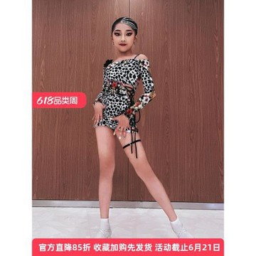 拉丁舞練功服2026秋冬新款舞蹈服女兒童高級感跳舞練習演出服套裝