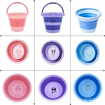 ✨可開發票#折疊水桶折疊盆套裝便攜式旅行洗車學生軍訓戶外研學壓縮保潔傢用#免運