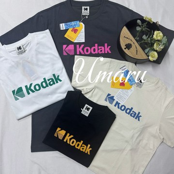 柯達 KODAK 短袖 25新款 經典英文LOGO 短t  T恤 短袖上衣 短踢 短版上衣 男女同款 女版 女生短袖