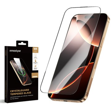 innostyle iPhone 18 Pro/Pro Max/17/16/15/14/Plus 高清鋼化玻璃貼保護膜 9H 貼膜輔助
