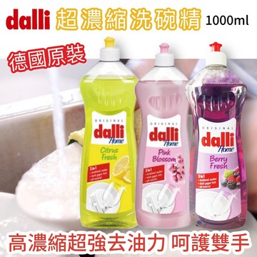 【無國界雜貨舖】德國最好用的洗碗精 Dalli 超濃縮 花香 檸檬 莓果 濃縮 洗碗精 1000ml
