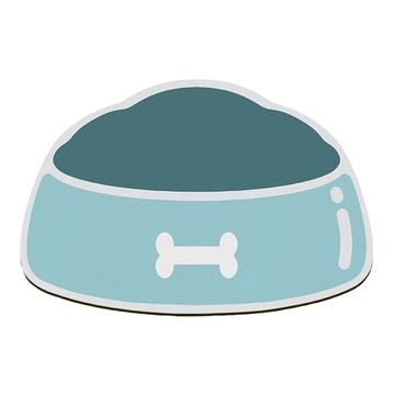 硅藻泥地墊 小 60 x 40cm 藍色狗碗墊 止滑吸水  1個