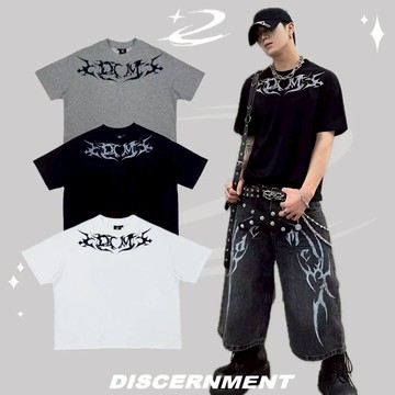 ☆LimeLight☆ DISCERNMENT DCM 上領爆裂紋 BOXY 短寬版型 短T 888 DCM-T014
