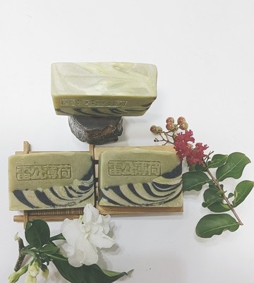 雷公根與薄荷皂(3入-盒;100g±10g/入,520元) 情人節禮物
