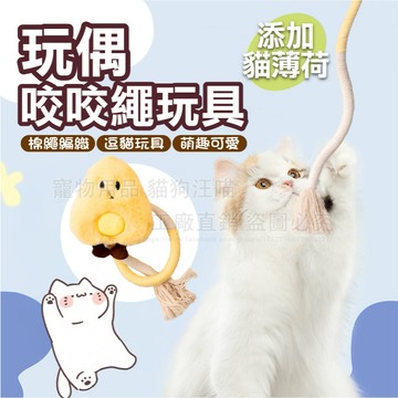 逗貓必備 玩偶咬咬繩玩具 貓薄荷 貓咪咬咬繩 起司造型咬繩 貓咪玩具 貓咪啃咬玩具 逗貓玩具 貓咪自嗨玩具 寵物玩具