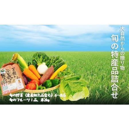 ふるさと納税 旬の特産品詰合せ(野菜 6〜8品、フルーツ、お米) 熊本県和水町