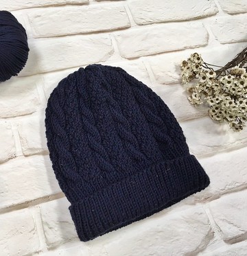 ChiChi手作-麻花毛線帽-毛線編織毛帽【不刺癢系列】