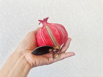 石榴油蠟皮革迷你零錢包 granada 2