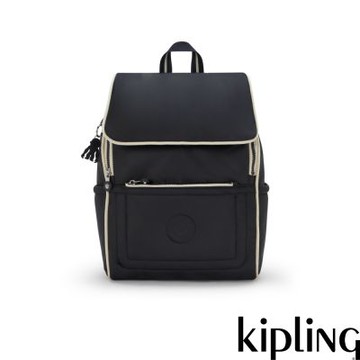 Kipling (網路獨家款)曜石黑輕盈蓬感後背包-BOLEN