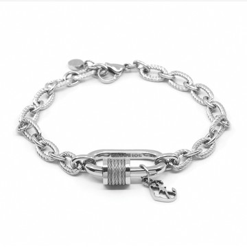 CHARRIOL 夏利豪 FOREVER系列 登山扣造型手鍊 06-101-1139-29