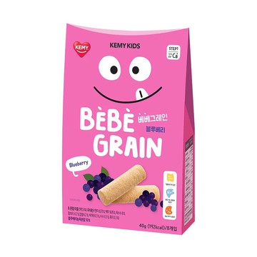 KEMY KIDS - 貪吃凱米 穀物小捲心-藍莓(9M+)-40g