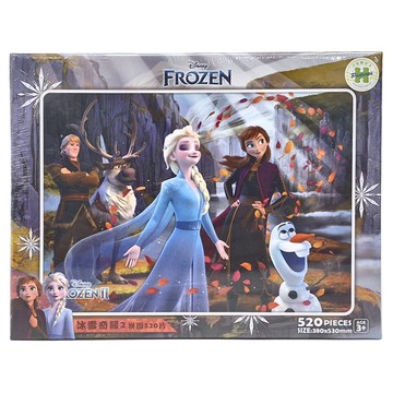 HUNDRED PICTURES 百耘圖 Frozen2 冰雪奇緣2 拼圖 尺寸380x530mm 適合3歲以上兒童  520片  1盒