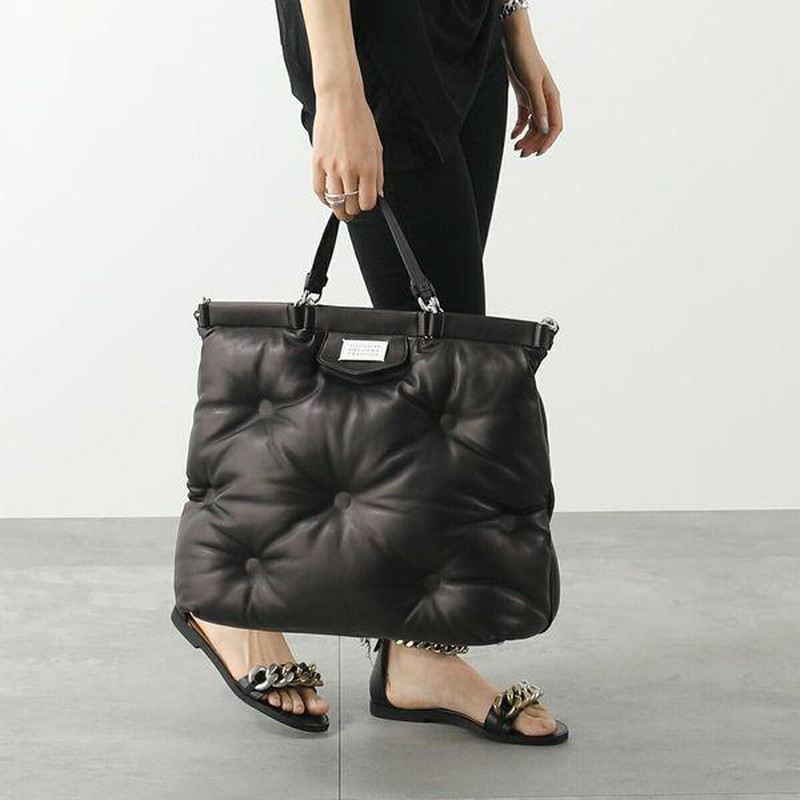 MAISON MARGIELA メゾンマルジェラ 11 トートバッグ Glam Slam グラムスラム S56WC0122 P4300 レディース  ラージ レザー ショルダーバッグ 鞄 T8013 | LINEショッピング