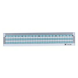 LIFE 徠福 高級 壓克力 方格 直尺 20cm /支 OA-200
