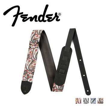 FENDER Paisley 牛仔布經典背帶 電吉他 民謠吉他 貝斯 吉他背帶  4色【敦煌樂器】