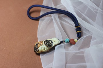 天然阿拉善瑪瑙 仿古龍鳳 復古中國風 手玩件 也可改吊墜