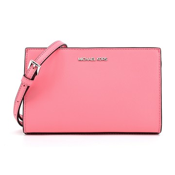 [平輸版] 【MICHAEL KORS】SHEILA 防刮拉鍊斜背包(小/玫瑰粉)真品平輸