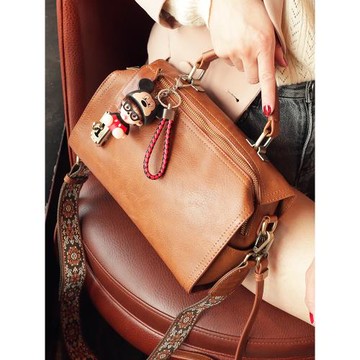 復古風小方包包女2024新款潮軟皮單肩包日韓休閑手提包百搭斜挎包