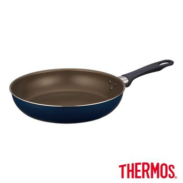 【THERMOS膳魔師】羽量輕手不沾鍋單柄平底鍋26cm(KFI-026-NVY)