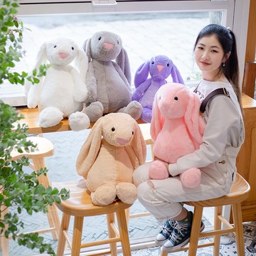 特惠🚀🚀✨卡通邦尼垂耳兔子公仔 兒童安撫布娃娃 長耳朵兔子 玩偶 女生禮物 生日禮物 交換禮物