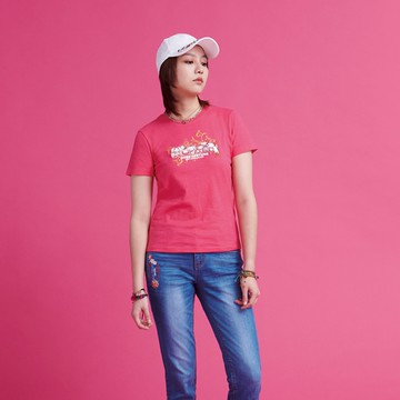 BIG TRAIN祈願達磨竹節棉修身女T-B85311-17&58