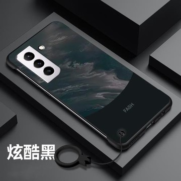 適用于三星S22手機殼Galaxys22曲面保護套s22ultra新款s22+男女plus超薄簡約無邊框半包天空高級感磨砂防摔