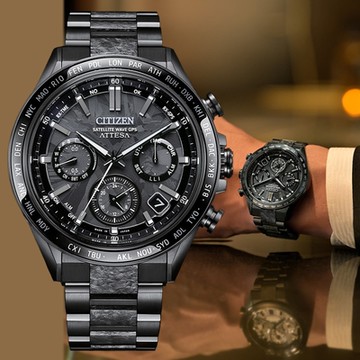 CITIZEN 星辰 GENTS HAKUTO-R 限量 光動能GPS衛星對時鈦金屬 計時腕錶 CC4067-66E