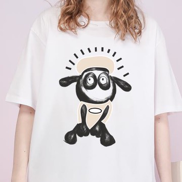 ins日系復古個性卡通潮牌t恤女學生韓版寬松溫柔風BF原宿港風夏裝