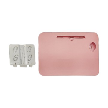 折疊電腦桌 豪華抽屜款 有杯托 有卡槽  60 x 40 x 28cm  粉色