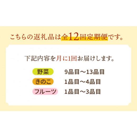 ふるさと納税 長崎県 南島原市 野菜定期便 フルーツ・きのこセット「12回（毎月）」お届け 定期 詰め合わせ フルーツ 定期 旬 きのこ 柑橘 ぶど…