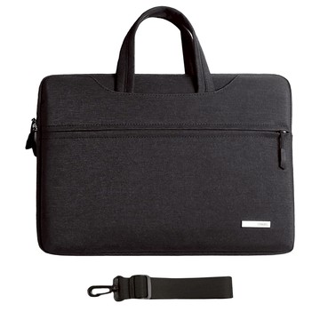 低調黑 手提電腦包 附肩帶  15.6~16.1吋(41 x 30cm)  1個
