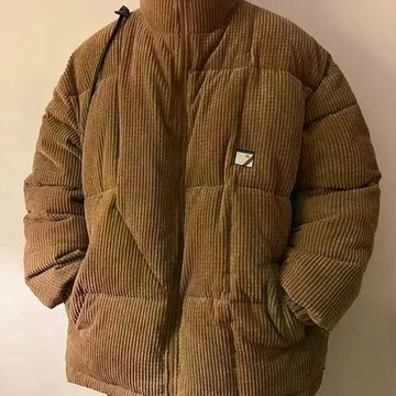 外套男/女 日系 冬季 男裝 燈芯絨外套 質感棉服外套 保暖外套 棉衣男 寬鬆 立領外套 加厚 麵包服