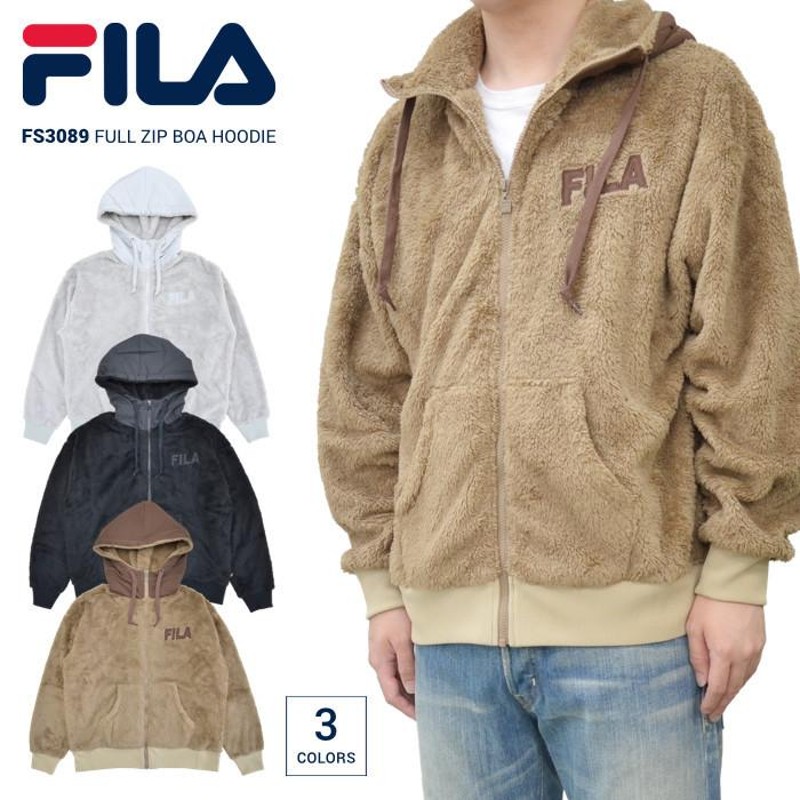 FILA HERITAGE フィラ ヘリテージ FULL ZIP BOA HOODIE JACKET ボア