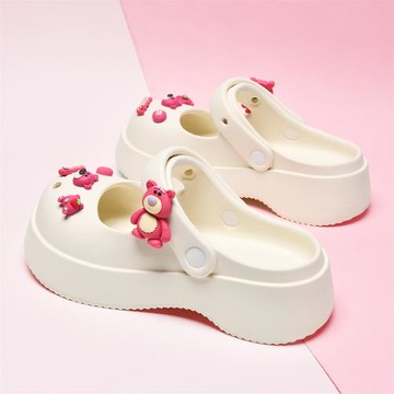 洞洞鞋女厚底女款踩屎感法式涼鞋外穿可愛女士拖鞋防滑增高沙灘鞋