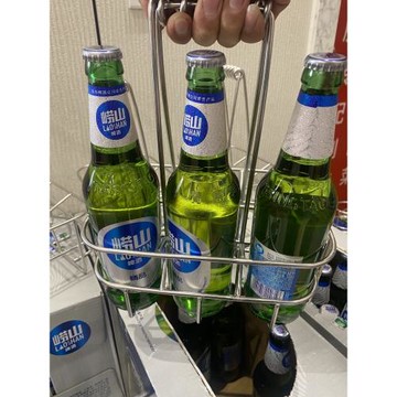 304不銹鋼啤酒籃子酒筐手提六支裝提酒器酒吧酒架KYV杯倒掛高腳