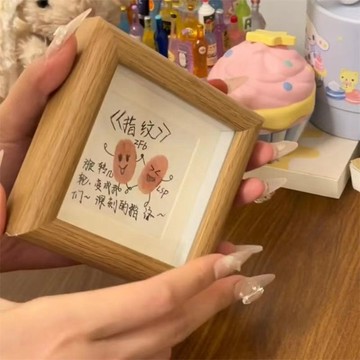 💛台灣有貨🚀🚀💛免運💛可開發票💛小紅書同款情侶diy指紋相框閨蜜手指畢業紀念禮物印閨蜜儀式