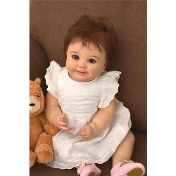 60厘米仿真嬰兒重生娃娃 手工制作3D皮膚 靜脈血絲可見 創意禮物