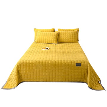 南極人冬季榻榻米牛奶絨床蓋2021新款夾棉床罩法蘭珊瑚絨防滑床單