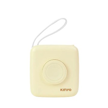 【KINYO】KPB-2651 8in1小方糖大容量雙線行動充 米黃色
