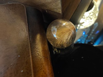 兔毛水晶珠|沒有孔|像一根根金黃兔毛