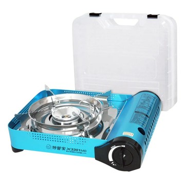 HouseKeeper 妙管家 合金磁吸式瓦斯爐 附手提箱 X-3301MB 1.5kg  33.2 x 28.6 x 9.3cm  藍色  1個