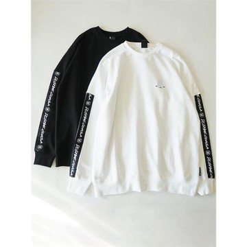 男女款時尚潮品休閑長袖t恤衛衣春秋圓領套頭大碼寬松白外套T021