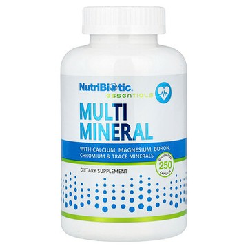 NutriBiotic, Essentials 多礦物質，250 粒無穀蛋白膠囊