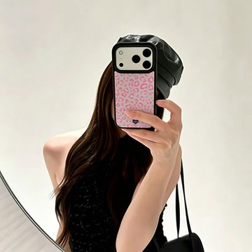 粉豹紋適用蘋果18手機殼iPhone17/16promax膚感15水凝殼14/13/12女11