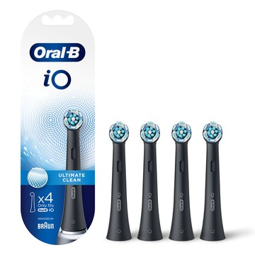Oral-B iO微震清潔刷頭4入-黑色