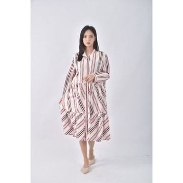 (M) cos質感棉質純棉白色洋裝二手衣